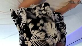 another real amateur massage therapy session for my wife karina with lucas in gym setting