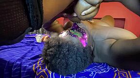 stepmother gets fed up with her slutty daughter and brings her to the pastor for a rough ebony pov lesson with big tits and ass play.