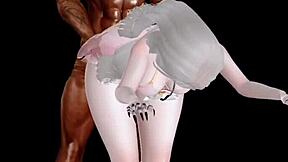 Why is this big black cock monster perforating tight teen pussy like a whore?