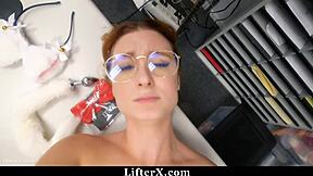 Teen Caught Stealing Costume For Party Gets Punished With Bent Over Doggystyle Fucking And Clothes Ripped In Garage