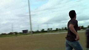 blonde milf gets picked up at the park and gets young 18+ cock stuffed into her pussy