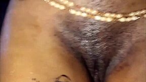 thigh fuck with handjob and fingering her laps in bedroom close up homemade video