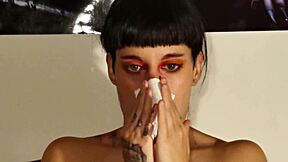 hey teen girls, check this huge snot from sneezing fetish in hd