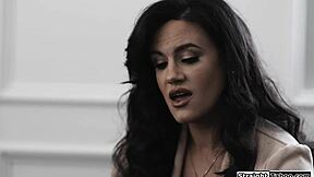 Why Does Big Tits Milf Suck Husband's BBC Straight from Teen's Pussy in Interracial 3some?