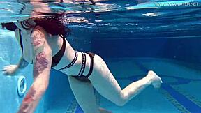 Sheril Blossom's hot Russian underwater scene