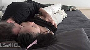 Oh my god, this cute girl next door is all about that passionate morning sex with intense fucking and cumshots! She's moaning and riding like crazy!