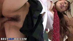 In this tale, horny teen Yuri Sato ends up with a creampie in her tight spot during wild JAV group fun