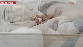 Blonde Teen And Boyfriend Share Passionate Early Morning Deepthroat And Cumshot Sex