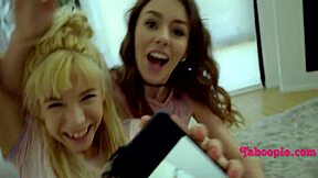 Bored step sisters make me cum