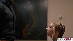 Hot blonde shares her breeze life!