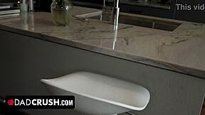 Chloe rose vibrator button play with ike diezel in skirt