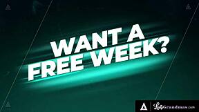 lusty grandmas - busty horny gilf gives boyfriend rimjob after hot sex