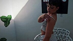 Innocent Ninfetinha Masturbates and Gets Him Hard for Tight Pussy Action