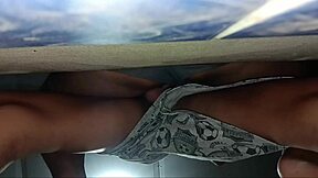 Hot wife skips panties seeks directions lets stranger grope her