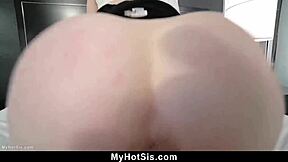 Stepbro Catches Stepsis Deepthroating Huge Cucumber