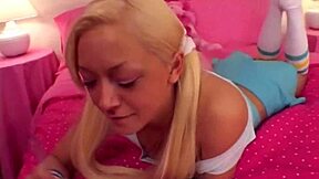 Oh wow, watch Lil Lexy finger her petite pussy in hot solo!