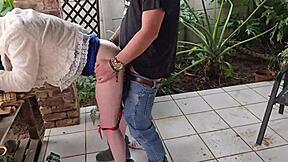 Oh man, my friend shared his wife for quick outdoor fuck and we double creampied her pussy tight...