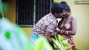 pati ke chhote bhai impresses and fucks his new bhabhi when brother is away