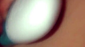 uhh hot milf like squirting all over with that big cock toy in her shaved pussy... mmm