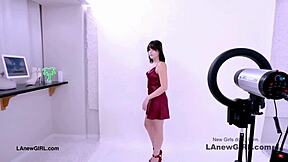 Shy Brunette Teen Model Seduced By Producer