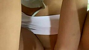 Hey, I asked my Colombian stepsister Alexia from Bogota for this intimate sexual video with fingering and masturbation!