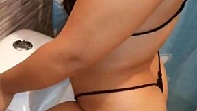 Neighbor Catches Colombian Bride Masturbating With Dildo And Cums In Her Mouth