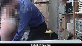 Violet Rain gets caught calling for help in shoplifting scene