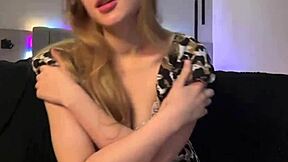 Amateur teen 18+ with big natural tits masturbates her tight shaved pussy to orgasm after shower