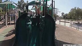 Oh yeah, watch this juicy white booty bouncing hard on that monster white cock during amateur fucking.