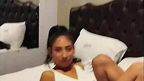 Young Peruvian skinny teen shares sexual confessions during homemade casting interview.