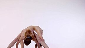 Svetik Samozvetik and Rita Mochalkina stretch as hot flexible Croatian gymnast lesbians!