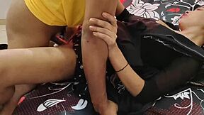 hey, outdoor best sex while cleaning - komal bhabhi sucks my cock and gets fucked under stairs 😈🍆.