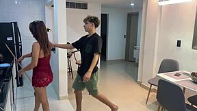 Big ass milf madrastra relaxed with huge cock doggystyle fuck and facial cumshot in homemade action!