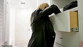 This dude just anal bangs his gf and her milf stepmom in wild bondage.