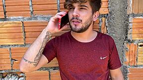 omg my neighbor made me ride his big cock bareback and spread my tight asshole