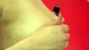 this teens asian slips into red lingerie and slides a sex toy deep in her wet pussy 😏🍆