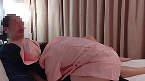 oh man, this pervy nurse rides my face till she cums hard... then i raw dog her wet pussy in cosplay, ripping fishnets for creampie.. so juicy!