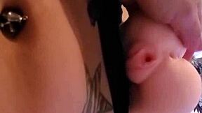 Hey, watch petite Emy Angel touch her tight pussy and asshole with that dildo?