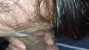 Amateur babe with big ass and tits gets homemade creampie from huge cock in passionate missionary sex