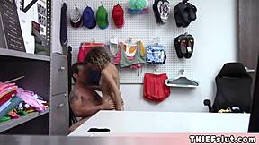 that petite brunette teen shoplifter got caught right in the mall