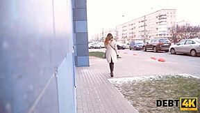 debt4k clever russian roxy lips starts rough pov sex to delay debt