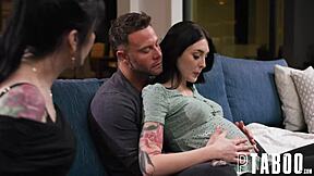 Are you ready for pregnant teen's hardcore POV blowjob and ass action with Anna de Ville, Seth Gamble, Charlotte Sins?