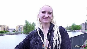 Skinny Blonde Teen Daruma Rai Pickup Casting Fuck