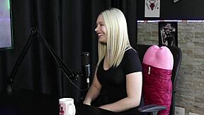 Vivian Lola stars in hard gangbang with 7 men including double penetration as trans Barbie on sheer red