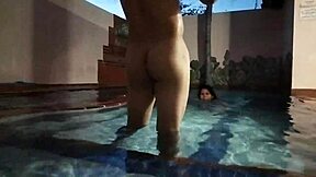 i took my buddy's mature wife for a wild ride by the pool in florida