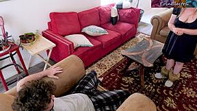 Religious Stepmom Takes Stepson's Hard Cock Up Her Butthole!