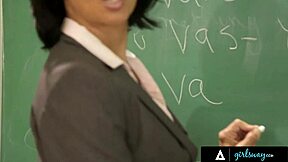 Can Upset Teacher Milf Dana Vespoli Really Discipline Misbehaving Samantha Rone With Interracial Lesbian Anal In Detention Part 1