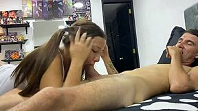 so i fuck my stepsisters girlfriend and pour all my cum in her mouth, right?