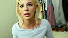 short blonde hair bella rose gets her shaved pussy pounded hard by nasty stepbro in intense session