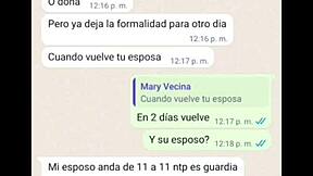 Doña Mary bent over doggystyle got very horny.